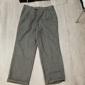 Vintage wool houndstooth trousers